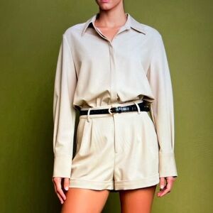 English Factory Cream Jumpsuit